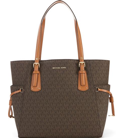 michael kors voyager signature tote|michael kors tote with zipper.